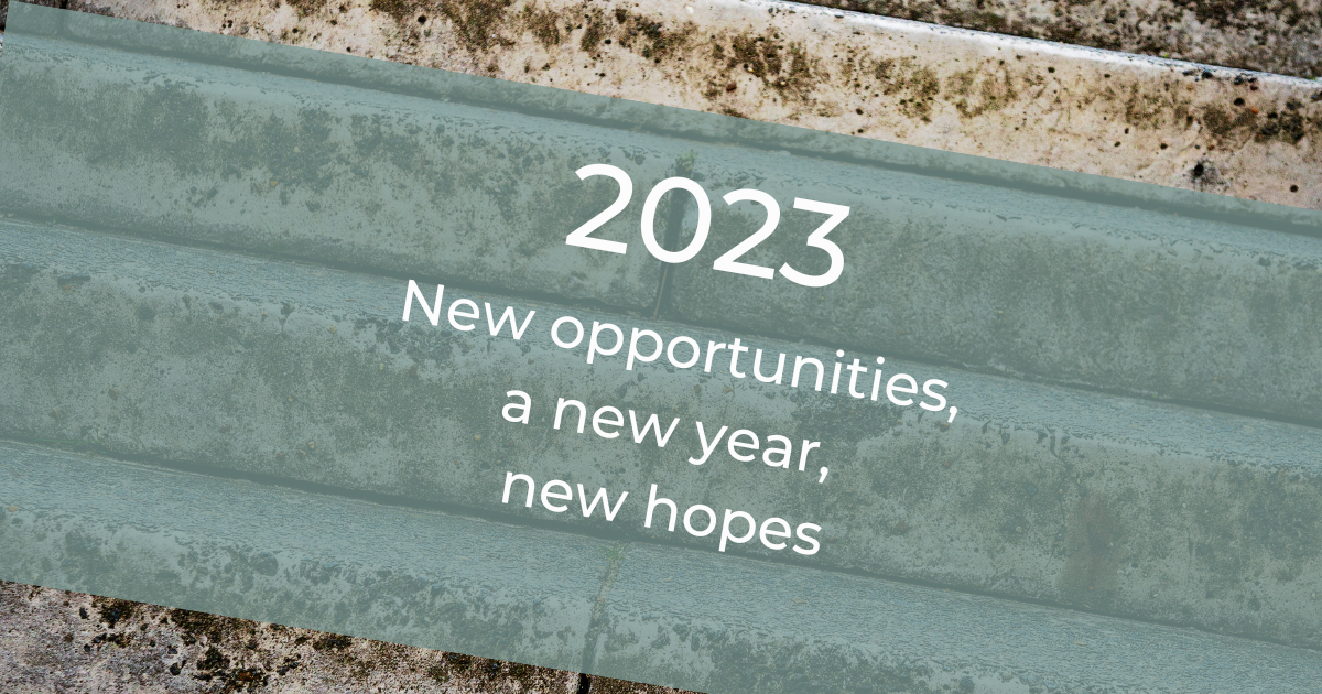 New opportunities, a new year, new hopes